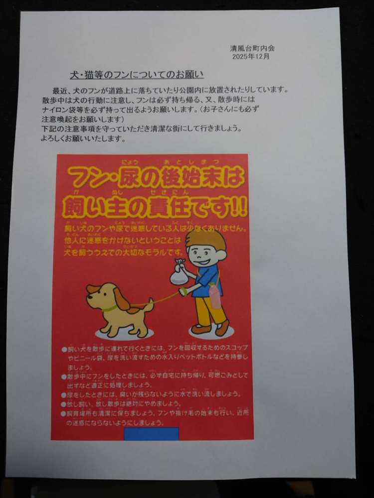 犬・猫等のフンについてのお願い